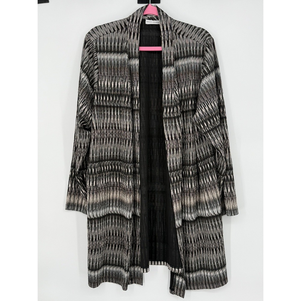 Susan Graver Women's Long Cardigan Long Sleeves XL